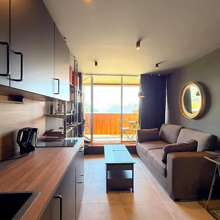 Apartamento Vrai Cocon En Centre-ville Avec Jolie Vue Huez